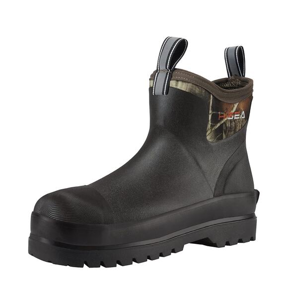 HISEA Men Ankle Chelsea Rain Boots Waterproof Insulated Non-Slip Mud Work Bootie main image 3